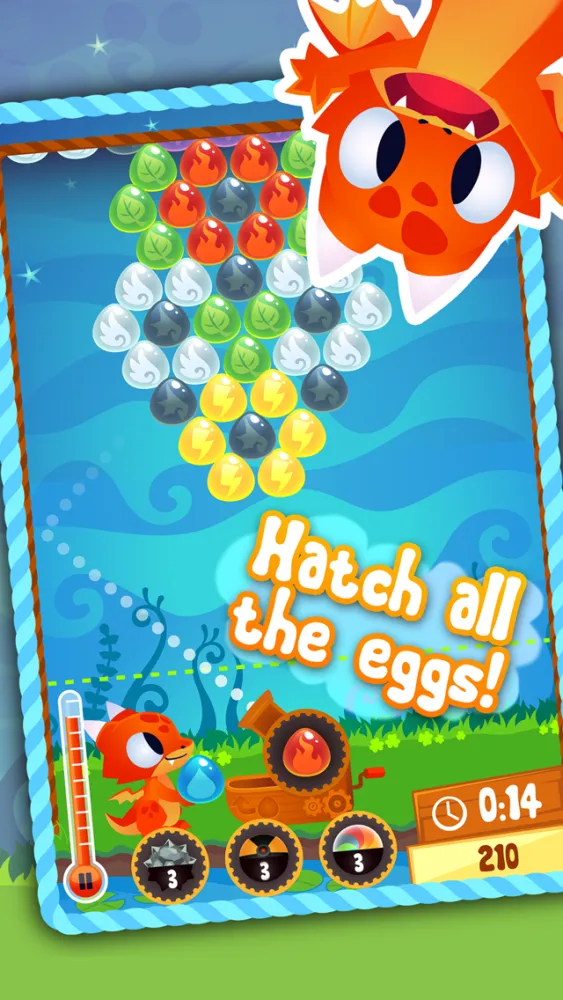 Capturas de tela do Bubble Dragon - Free Bubble Shooter Game