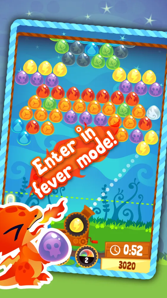 Capturas de tela do Bubble Dragon - Free Bubble Shooter Game