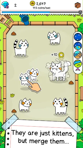 Cat Evolution: Merge Animals Screenshots