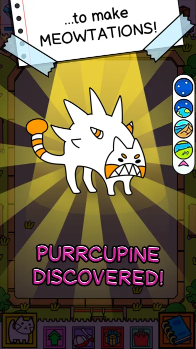 Tangkapan layar Cat Evolution: Kitty Fusion