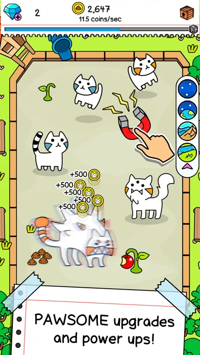 Tangkapan layar Cat Evolution: Kitty Fusion