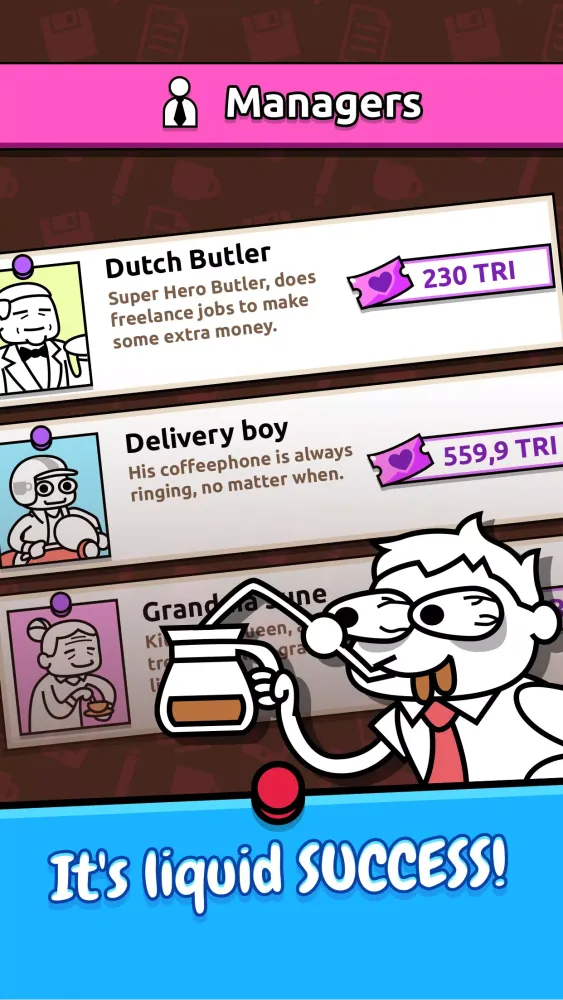 Idle Coffee Inc.: Clicker Game Screenshots