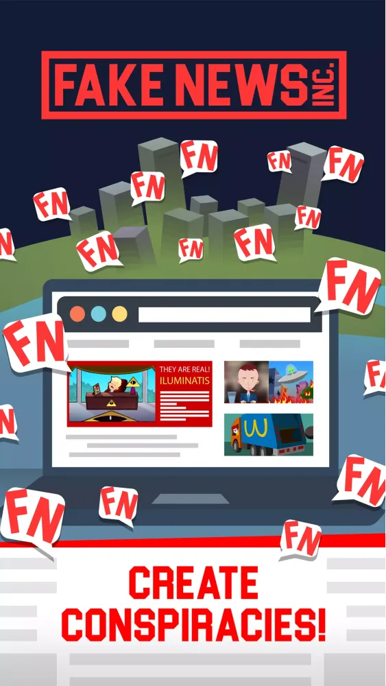 ภาพหน้าจอของ Fake News Inc.