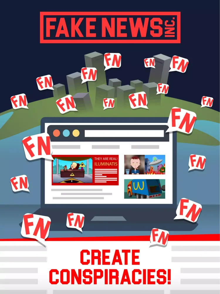 ภาพหน้าจอของ Fake News Inc.