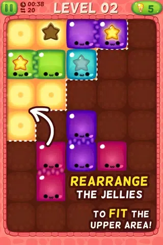 Capturas de pantalla de Jelly Fit - Slide and Fit The Gelatin Pieces!