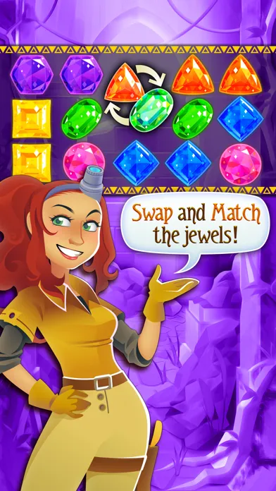 Jewel Hunt - Diamond Matching & Gem Hunting Game स्क्रीनशॉट