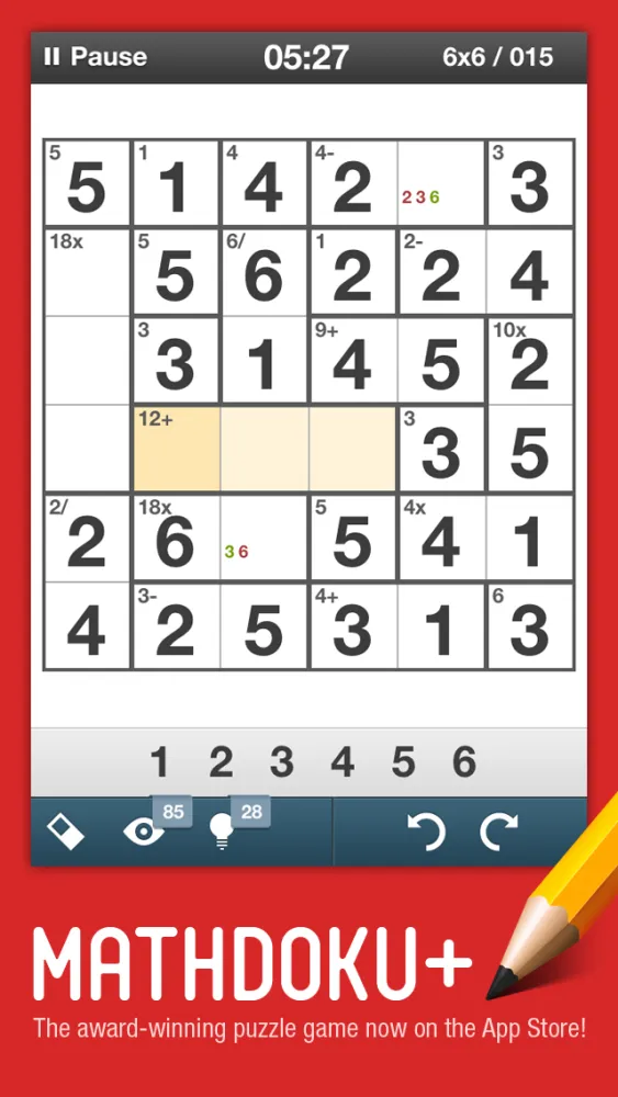 تصاویر Mathdoku+ Sudoku Style Math & Logic Puzzle Game