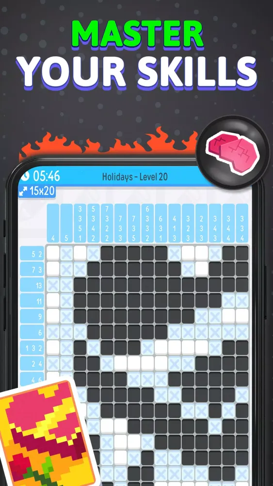 Capturas de pantalla de Nonogram Logic Pic: Pictogram
