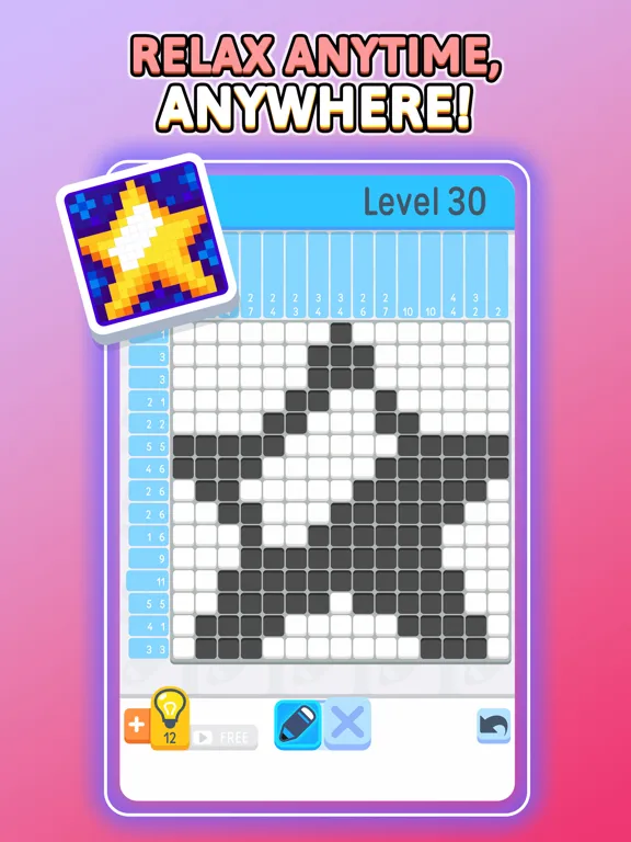 Nonogram - IQ Logic Pic Puzzle iPad 應用截圖