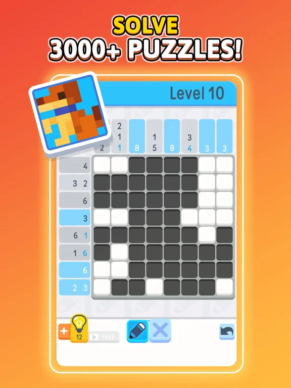 Nonogram - IQ Logic Pic Puzzle iPad 應用截圖