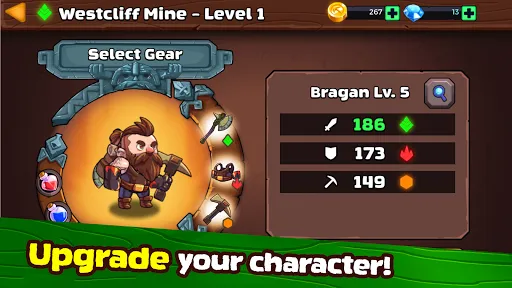 Tangkapan skrin Mine Quest 2: RPG Mining Game
