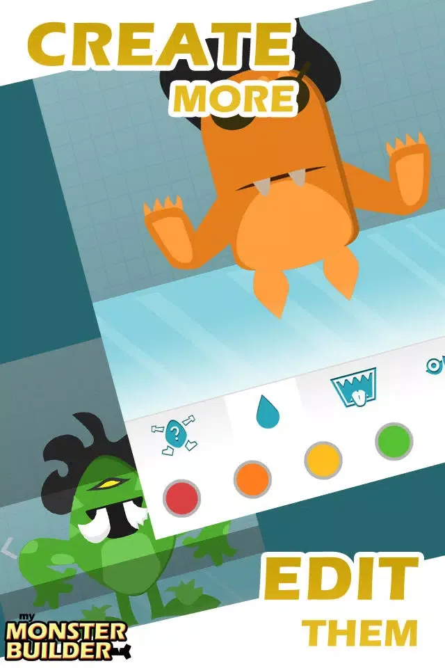 Monster Builder - Best Free Monsters Design Lab Game for Kids 스크린샷