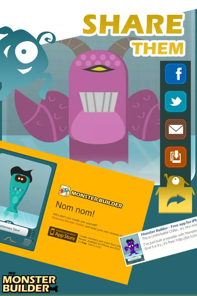 Monster Builder - Best Free Monsters Design Lab Game for Kids 스크린샷