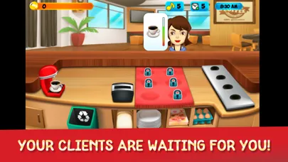 Capturas de tela do My Coffee Shop - Cafeteria