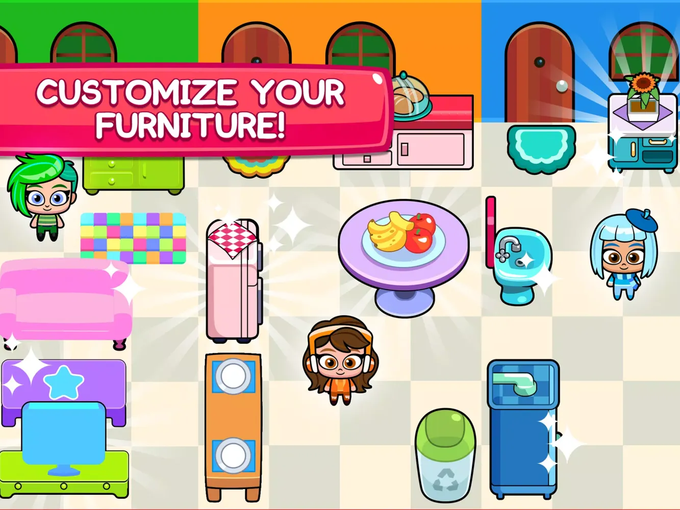 Screenshot di My Girls Town