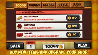 Capturas de tela do My Sandwich Shop - Fast Food Store & Restaurant Manager for Kids