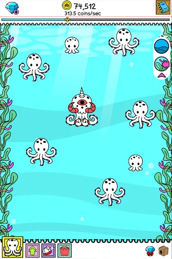 Octopus Evolution: Idle Game Screenshots