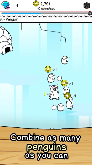 Penguin Merge Evolution Screenshots