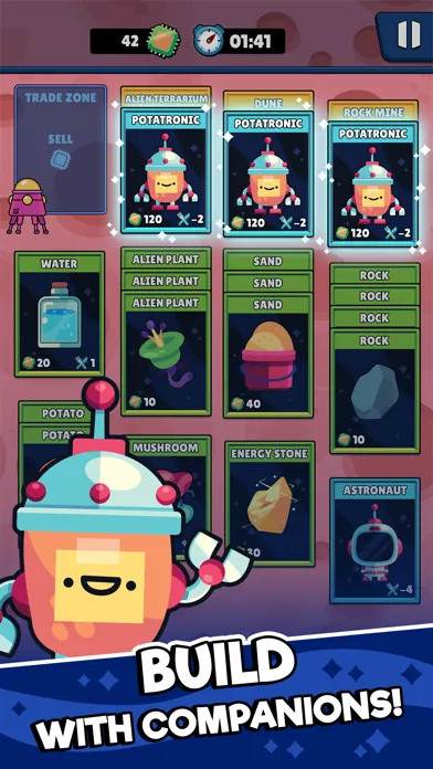 Potatoes on Mars: Stack Cards स्क्रीनशॉट