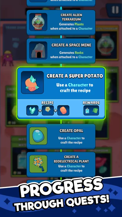 Potatoes on Mars: Stack Cards स्क्रीनशॉट