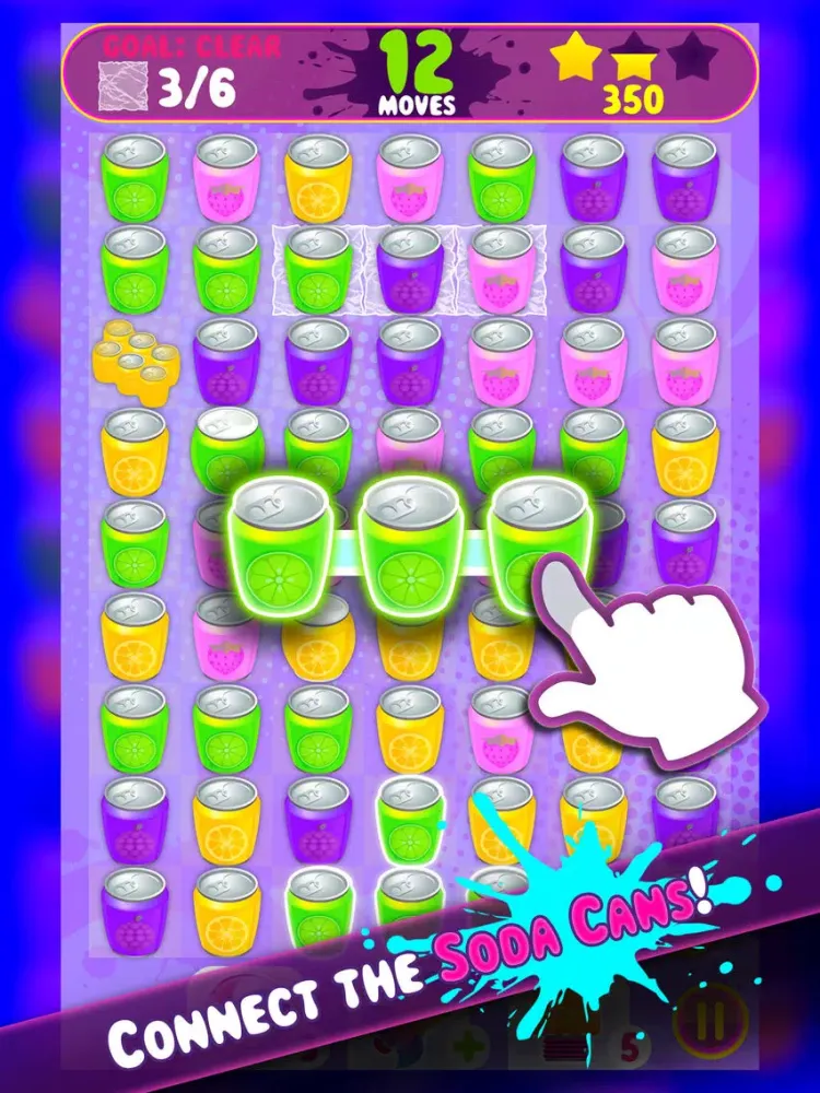 Capturas de pantalla de Soda Rocket - Match-3 Puzzle Game iPad 