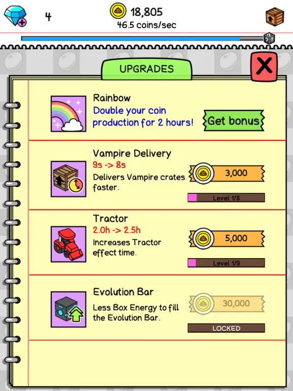 Vampire Evolution: Idle Horror iPad  スクリーンショット