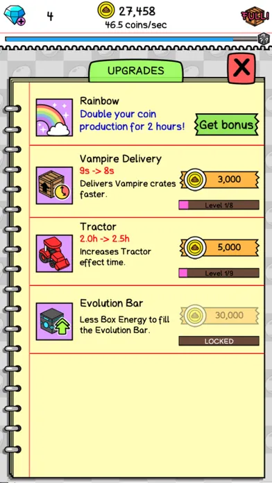 Vampire Evolution: Idle Horror スクリーンショット