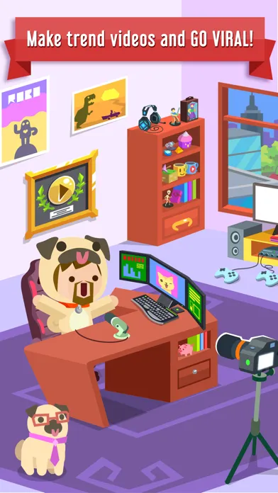 Captures d'écran de Vlogger Go Viral: Tycoon Game