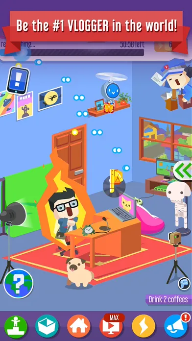 Captures d'écran de Vlogger Go Viral: Tycoon Game