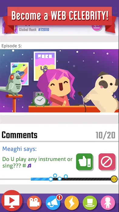 Captures d'écran de Vlogger Go Viral: Tycoon Game