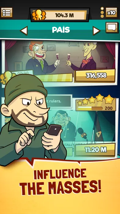 Capturas de tela do We Are Illuminati: UFO Clicker