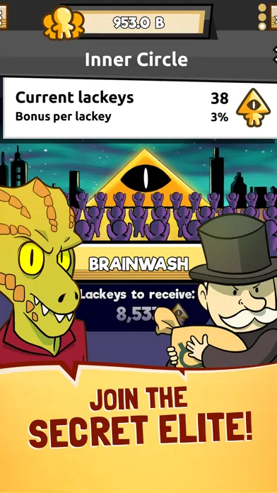 Capturas de tela do We Are Illuminati: UFO Clicker