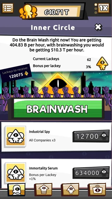 Capturas de tela do We Are Illuminati: UFO Clicker