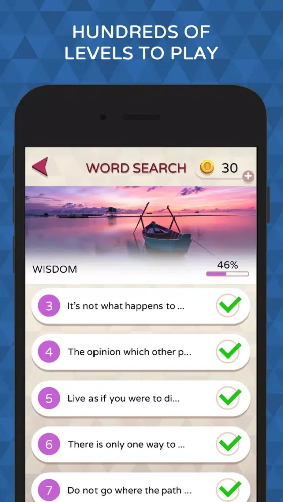Word Masters - Word Search & Inspirational Quotes 스크린샷