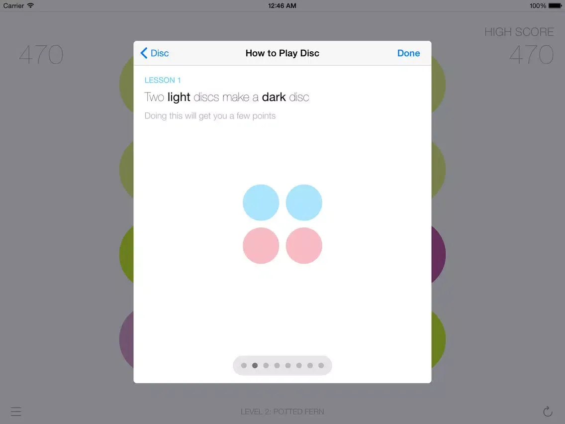 Capturas de tela do Disc - A Simple Game For Smart People iPad 