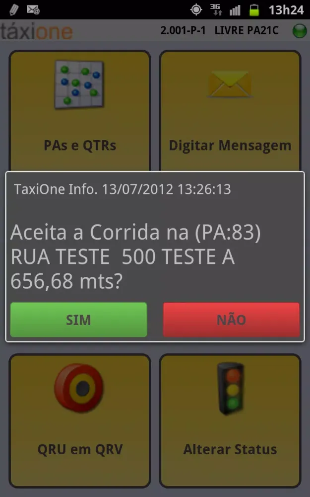 Taxi Digital Motorista 스크린샷