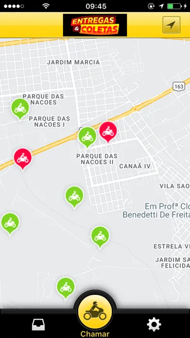 Entregas e Coletas Screenshots