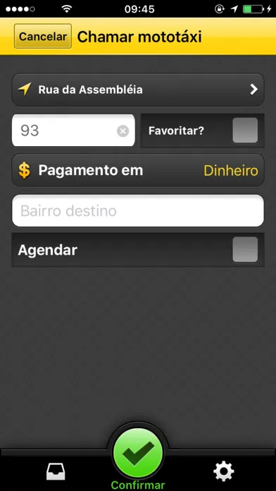 Entregas e Coletas Screenshots