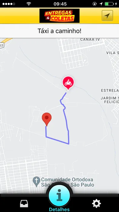 Entregas e Coletas Screenshots