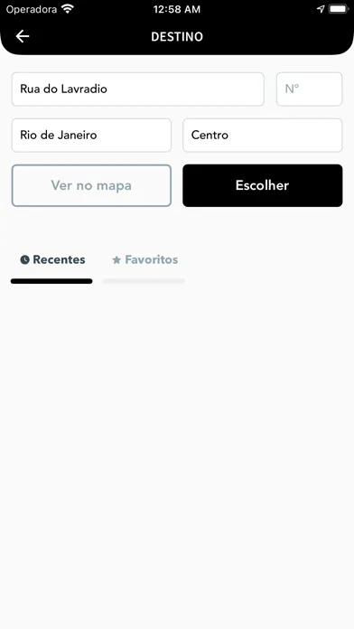 Entregas e Coletas Screenshots