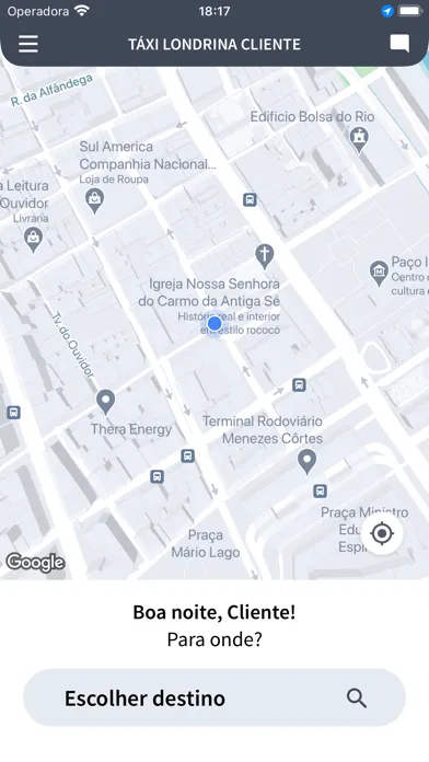 Tangkapan skrin Táxi Londrina