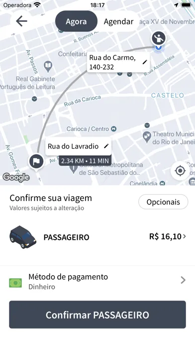 Tangkapan skrin Táxi Londrina