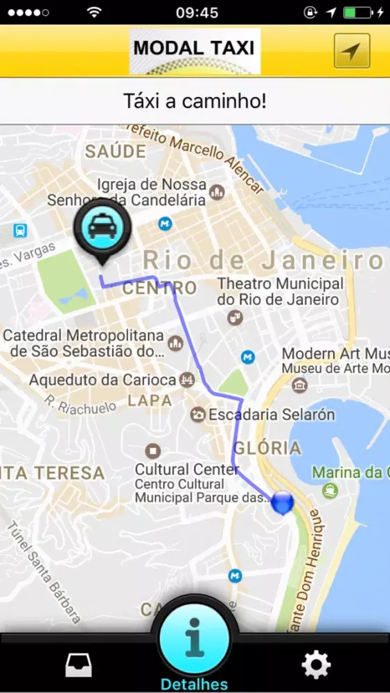 Captures d'écran de Modal Taxi