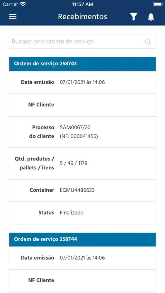 TECADI - Portal do cliente Screenshots