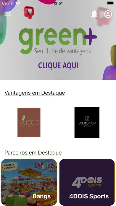 Capturas de tela do Greenlife App
