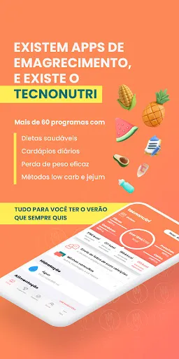 Tangkapan layar Tecnonutri: Encontre sua dieta