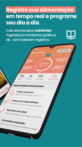 Tangkapan layar Tecnonutri: Encontre sua dieta