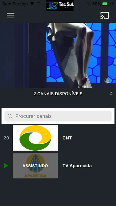 Capturas de tela do Tec Sul Play