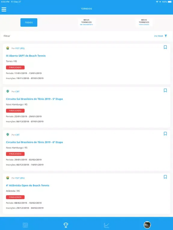 Tênis Integrado iPad  Screenshots