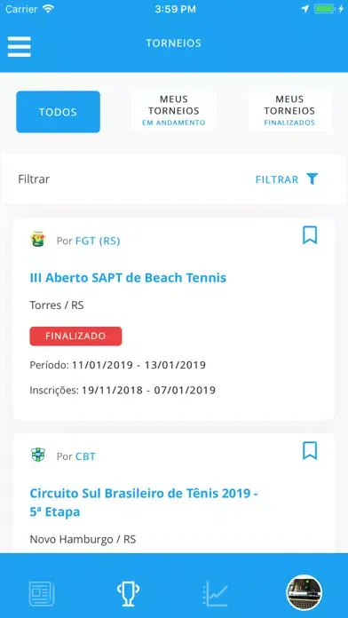 Tênis Integrado Screenshots